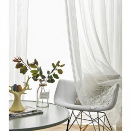 Einfarbige Spitze Durchsichtige Gardine Nach Maß Vorhang Panel Voile Erkerfenster Schlafzimmer
