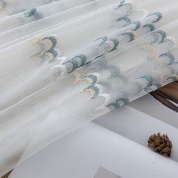 Bestickte Tüll Gardinen Voile Organza Für Wohnzimmer Schlafzimmer