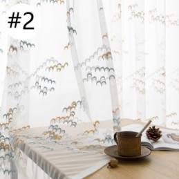 Bestickte Tüll Gardinen Voile Organza Für Wohnzimmer Schlafzimmer