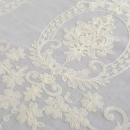 Europäischer Bestickter Transparenter Vorhang, Maßgeschneiderter Vorhang, Weiße Tüllvorhänge Für Wohnzimmer Und Schlafzimmer