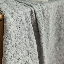 Nordischer Karierter Tüllvorhang Nach Maß, Vorhang Aus Kettenwirkerei, Durchsichtig Für Wohnzimmer