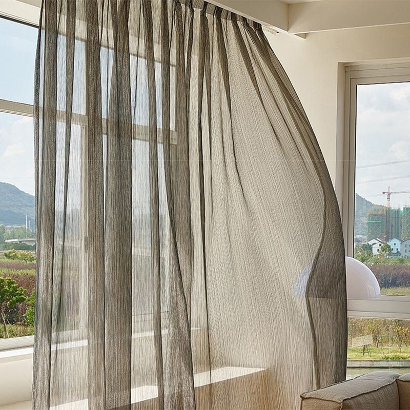 Wunderschöne Voile-Vorhang Nach Maß Vorhang Einfarbig Tüll Für Wohnzimmer Schlafzimmer