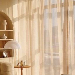 Wunderschöne Voile-Vorhang Nach Maß Vorhang Einfarbig Tüll Für Wohnzimmer Schlafzimmer