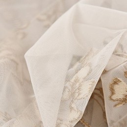 Dekorativer Transparenter Vorhang Nach Maß, Vorhang Mit Pflanzenstickerei, Tüllvorhänge, Wohnzimmer, Schlafzimmer