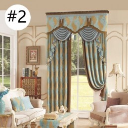 Luxus Chenille Jacquard Fenstervorhang Maßgefertigt Vorhang Elegantes Design Für Schlafzimmer Dekorativ
