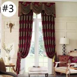 Luxus Chenille Jacquard Fenstervorhang Maßgefertigt Vorhang Elegantes Design Für Schlafzimmer Dekorativ