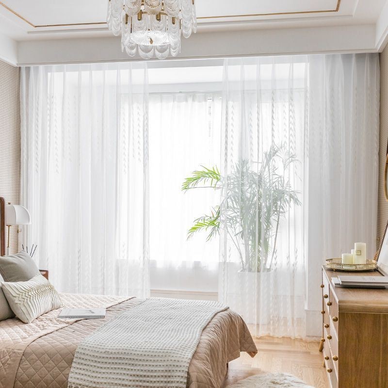 Europäische Bestickte Gardinen Voile Panel Drapieren Für Wohnzimmer Schlafzimmer