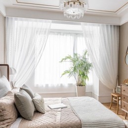 Europäische Bestickte Gardinen Voile Panel Drapieren Für Wohnzimmer Schlafzimmer