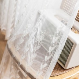 Europäische Bestickte Gardinen Voile Panel Drapieren Für Wohnzimmer Schlafzimmer