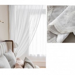 Europäische Bestickte Gardinen Voile Panel Drapieren Für Wohnzimmer Schlafzimmer