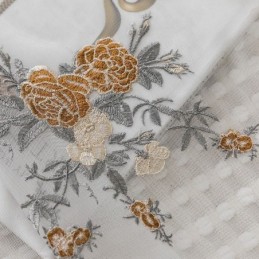 Blumen-Tüllvorhänge, Weißer Voile, Durchsichtig, Für Wohnzimmer