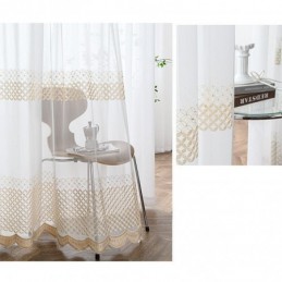Bestickte Voile Vorhänge Nordic Sheer Für Wohnzimmer Schlafzimmer