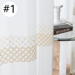 Bestickte Voile Vorhänge Nordic Sheer Für Wohnzimmer Schlafzimmer