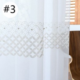 Bestickte Voile Vorhänge Nordic Sheer Für Wohnzimmer Schlafzimmer
