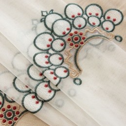 Bestickte Transparente Tüllvorhänge, Elegante Vorhänge, Cortinas Für Wohnzimmer