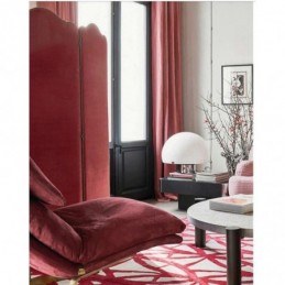 Minimalistischer Roter Flanell-Verdunkelungsvorhang, Maßgefertigt, Einfarbiger Stoff, Für Wohnzimmer Und Schlafzimmer