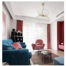 Minimalistischer Roter Flanell-Verdunkelungsvorhang, Maßgefertigt, Einfarbiger Stoff, Für Wohnzimmer Und Schlafzimmer