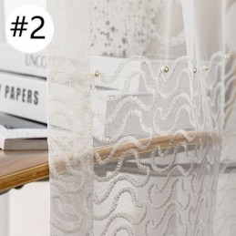 Bestickte Transparente Tüllvorhänge, Transparente Vorhänge, Cortinas Für Wohnzimmer