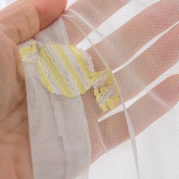 Dekorativer Transparenter Vorhang Nach Maß, Candy Bestickte Tüllvorhänge Für Schlafzimmer