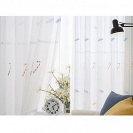 Dekorativer Transparenter Vorhang Nach Maß, Candy Bestickte Tüllvorhänge Für Schlafzimmer