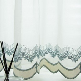 Durchsichtiger Vorhang Nach Maß Vorhang Blatt Bestickt Tüll Vorhänge Für Schlafzimmer