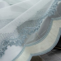 Durchsichtiger Vorhang Nach Maß Vorhang Blatt Bestickt Tüll Vorhänge Für Schlafzimmer