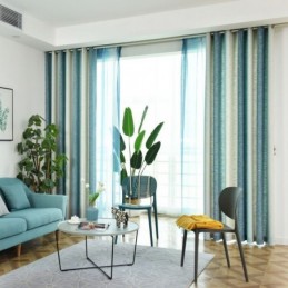 Halbverdunkelungsvorhang, Maßgefertigt, Vorhang, Bunt, Streifen, Bedruckt, Für Schlafzimmer, Wohnzimmer
