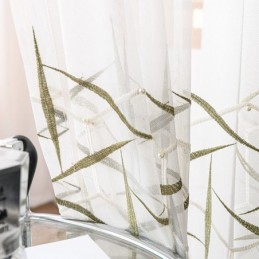 Europäischer Bestickter Transparenter Vorhang, Maßgeschneiderter Vorhang, Tüll, Luxus-Voile-Vorhänge Für Das Wohnzimmer