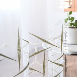 Europäischer Bestickter Transparenter Vorhang, Maßgeschneiderter Vorhang, Tüll, Luxus-Voile-Vorhänge Für Das Wohnzimmer
