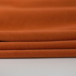 Orangefarbener Flanell-Verdunkelungsvorhang, Maßgefertigt, Minimalistischer Massivstoff, Für Wohnzimmer Und Schlafzimmer