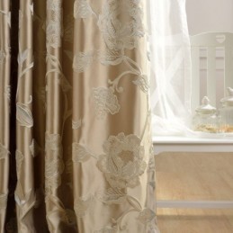 European Luxury Max Verdunkelungsvorhang, Maßgefertigt, Vorhang Pfingstrose Blume Schlafzimmer