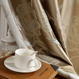 European Luxury Max Verdunkelungsvorhang, Maßgefertigt, Vorhang Pfingstrose Blume Schlafzimmer
