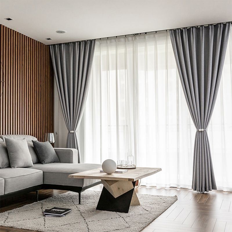 Einfarbiger Verdunkelungsvorhang Nach Maß, Fenstervorhänge, Moderne Vorhänge Für Schlafzimmer Und Wohnzimmer