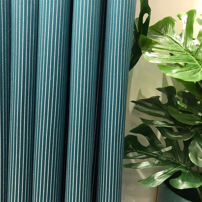 Jacquard-Verdunkelungsvorhänge Mit Vertikalen Streifen Für Das Wohnzimmer