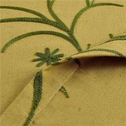 Verdunkelungsvorhang Aus Baumwollleinen, Maßgefertigt, Vorhang, Gelb, Raumverdunkelung, Wohnzimmer, Schlafzimmer