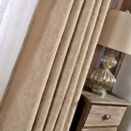 Vintage Halbverdunkelungsvorhang Maßgefertigter Vorhang Luxus Stickerei Wohnzimmer
