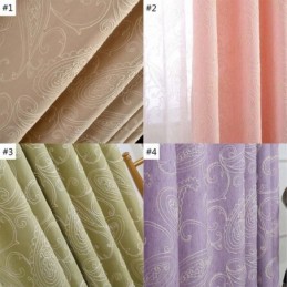 Vintage Halbverdunkelungsvorhang Maßgefertigter Vorhang Luxus Stickerei Wohnzimmer