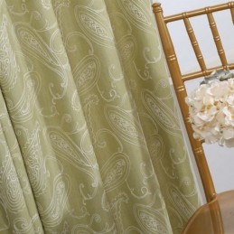 Vintage Halbverdunkelungsvorhang Maßgefertigter Vorhang Luxus Stickerei Wohnzimmer