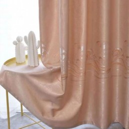 Moderner Luxus-Verdunkelungsvorhang Nach Maß, Wellen-Design, Vorhänge Für Wohnzimmer