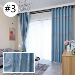 Moderner Luxus-Verdunkelungsvorhang Nach Maß, Wellen-Design, Vorhänge Für Wohnzimmer