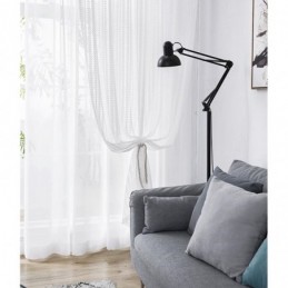 Durchsichtiger Vorhang Mit Kleinem Blattmuster, Maßgefertigt, Vorhangplatte Im Europäischen Stil, Spitze, Voile, Erkerfenster, Schlafzimmer