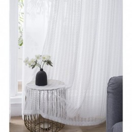 Durchsichtiger Vorhang Mit Kleinem Blattmuster, Maßgefertigt, Vorhangplatte Im Europäischen Stil, Spitze, Voile, Erkerfenster, Schlafzimmer