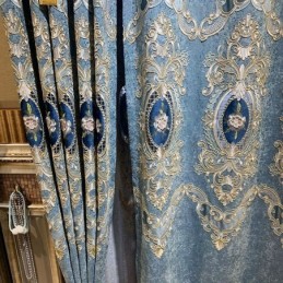 Luxus-Vorhang, Maßgefertigter Vorhang, Stickerei Im Europäischen Stil