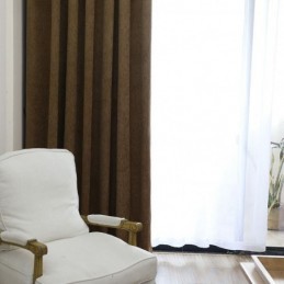 Luxus Solide Vorhänge Braun Blackout Fenster Für Wohnzimmer Schlafzimmer