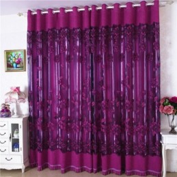Atmungsaktiver Transparenter Vorhang, Maßgefertigter Vorhang, Jacquard-Fensterbehandlung