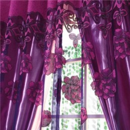 Atmungsaktiver Transparenter Vorhang, Maßgefertigter Vorhang, Jacquard-Fensterbehandlung