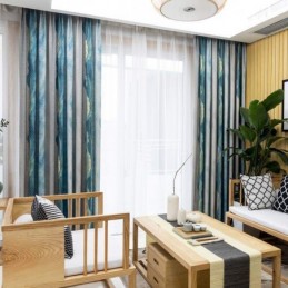 Modern Max Verdunkelungsvorhang Nach Maß Vorhang Verdicken Tinte Gedruckt Schlafzimmer