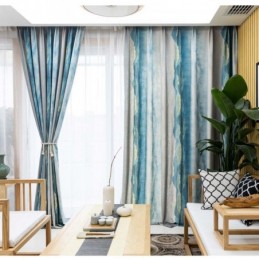 Modern Max Verdunkelungsvorhang Nach Maß Vorhang Verdicken Tinte Gedruckt Schlafzimmer