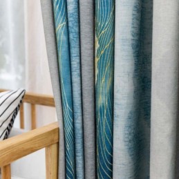 Modern Max Verdunkelungsvorhang Nach Maß Vorhang Verdicken Tinte Gedruckt Schlafzimmer