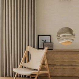 Nordische Vorhänge Einfarbig Blackout Für Wohnzimmer